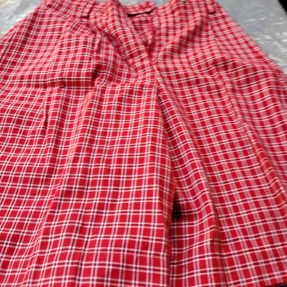 Li2port Red and White Plaid Dress